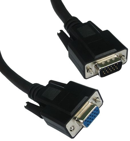 SVGA Moniteur d'extension Rallonge câble HD15 15 Broches Cordon Mâle Vers Femelle 10 m Noir [10 mètre/10m]