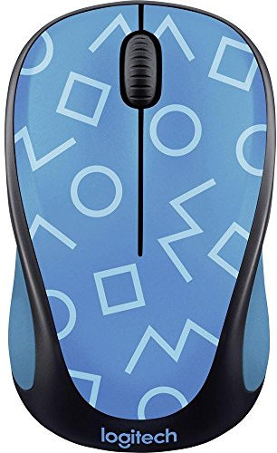 Logitech M238 Party collection Geo - Ratón inalambrico, color azul