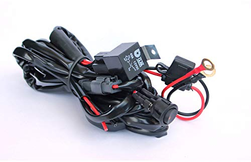 Kit de Faisceau de Commutateur étanche avec Relais 40A pour Projecteur de Travail LED SUV ATV et Camion Tout-terrain