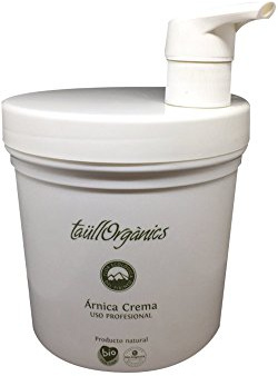 Taüll Orgànics - Crema Masaje de Árnica Montana | 1000ML, con Dosificador, Alto Contenido en Extracto de Árnica, 100% Ecológico, Antiinflamatorio Natural, para Dolores Musculares y de Articulaciones