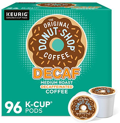 The Original Donut Shop Decaf, Single-Serve Keurig K-Cup Pods, Medium Roast Coffee Pods, 96 Count