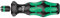 Wera 826 T Kraftform Turbo bit-Holding Screwdriver Handle with Rapidaptor Quick-Release Chuck, Black