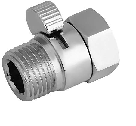 Wasserdurchflussregelventil, Vollmessing-Duschkopf-Durchflussregelung und Absperrventil Kalt- und Warmwasser für Handbrausen-Bidet-Sprühgerät