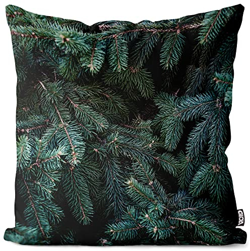 VOID Tannen Winter Bäume Kissenbezug Kissenhülle Sofakissen Kissen Deko Weihnachten Winter Weihnachtsdeko, Kissen Größe:40 x 40 cm