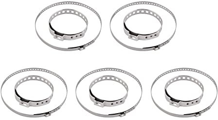 Aublinto 10pcs Collier De Serrage RéGlable Blocage Des Tubes En Acier Inoxydable,Collier Soufflet Cardan,Colliers De Serrage En Acier Inoxydable Pour Soufflet De Cardan Pour VéHicule De Voiture