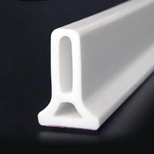 Schwallschutzleiste Dusche Selbstklebend, Flexibler Duschdichtung Duschkabinen Dichtung, Silikondichtung für Nass-Und Trockentrennung für Küche, Badezimmer (100CM)