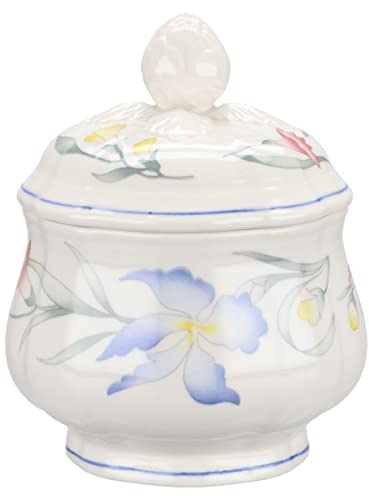 Villeroy & Boch Zuckerdose Riviera, Blumig, Porzellan, Keramisch, Zuckerdose, 11,5 cm