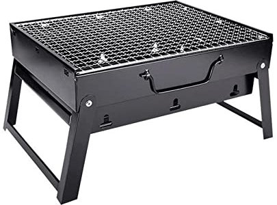 Gasgrill Klappbarer Leichter tragbarer Grill Holzkohle BBQ Grill Outdoor Patio Camping Herd BBQ Party Kochwerkzeuge