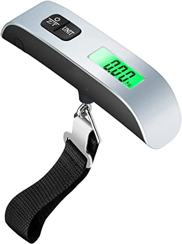 Travel Luggage Scale, Digital Luggage Weighing Scales for Suitcase with LED Reading 50 Kg Capacity