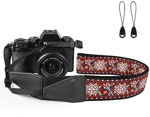BestSounds Camera Strap, Jacquard Weave 2 Shoulder Neck Straps for All DSLR Cameras Men Women Photographers