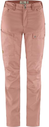 Fjallraven 89834-300 Abisko Midsommar Zip Off Byxor W Sportbyxor Dam Damiga Rose Storlek 38