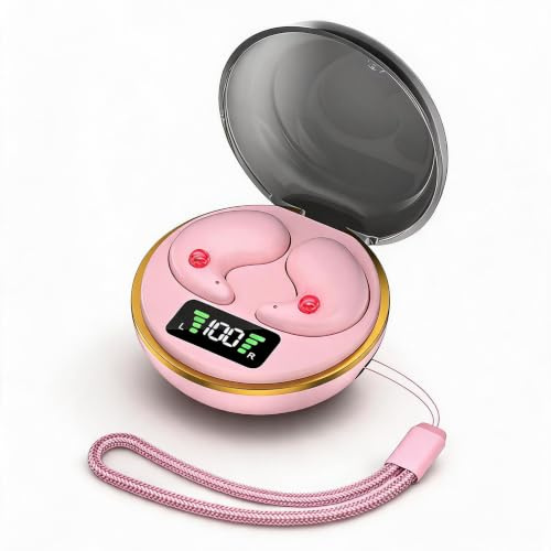 Annadue Écouteurs Mini Bluetooth Oreillettes Sommeil Écouteurs Bruit Isolant Sommeil Écouteurs sans Fil De Sommeil Bluetooth 5.3 avec Étui De, pour Le Sommeil