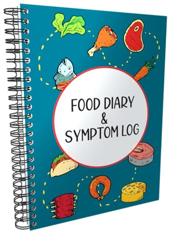 Food Diary and Symptom Log - Track How Your Diet Affects Your Symptoms | for IBS, Allergies, Intolerance, Crohn’s/IBD | A5 (5.8” x 8.3”) Spiral Bound