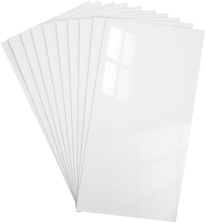 PRETYZOOM 10-teiliges Marmor-wandaufkleber-set Für Küche Und Bad Zum Aufkleben Von Fliesen Elegantes Marmormuster Dickes Material Weiß 30 X 60 Cm