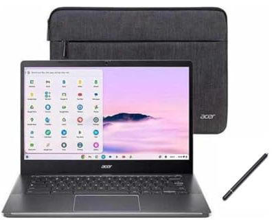acer Chromebook Plus Laptop con pantalla táctil de 14 pulgadas | Intel Core i3-N305 | Gráficos Intel UHD | Wi-Fi | Bluetooth | 8 GB RAM DDR5 | SSD de 512 GB | Chrome OS | Paquete con lápiz capacitivo