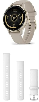 Garmin Venu 3S – GPS Fitness Smartwatch with Bluetooth Calling and Voice Assistant, Ultra-sharp 1.3 inch/1.1 inch & Quick Release Band