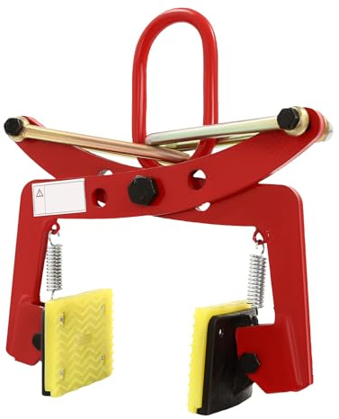 Versetzzange Bordsteinzange 280kg Max. Ziehkapazität, Verstellbare Öffnung 8-30cm Tragezange Treppenstufenzange Steingreifer Steinausheber für Holzpaletten, Steine & Baumaterial