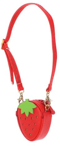 Operitacx Bolso De para Muñecas Bolso Cruzado Mini De Fresa Accesorio De Moda para Muñecas para rol y Coleccionismo
