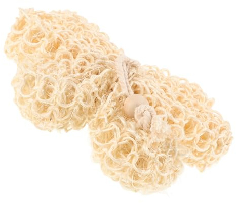 TOVINANNA Bola Exfoliante Esponja de Baño para Ducha de Sisal Textura Exfoliante Fácil de Manejar Beige Diseño de Simplicidad para Adultos Adecuado para Cuidado Corporal