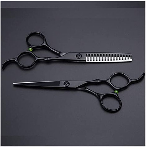 Haarschneideschere, professionelle Haarschere, schwarz, speziell für den Friseursalon, 6 Zoll Lange Haarschere, personalisiertes Haarstyling-Werkzeug, Friseurschere aus Edelstahl