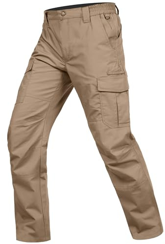 Zoofly Wanderhosen Herren Outdoorhose für Herren Robust Trekking Multitaschen Cargo Arbeitshosen Männer Wasserepellent