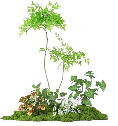 ZXTRYBHD Artificial Green Potted Tree – Tall Fake Plant for Home Decor, Staircase Corner Landscaping