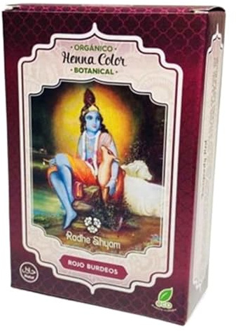 Henna Botanical Rojo Burdeos Tinte de Pelo Natural para Cabello Eco 100g