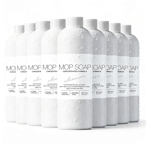 Xlethpitixz 9 Pieces 500ml Floor Cleaning Soap Solution - Highly Fragrant Floor Cleaning Agent - Deep Cleaning Mop Soap - Multi-surface Solution