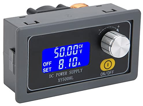 LiebeWH Fuente de Alimentación CC Variable DC6.0‑55V 8A 400W Fuente de Alimentación Regulada con Conmutación Ajustable con Pantalla LED Transformador Regulador de Corriente de Voltaje CNC para
