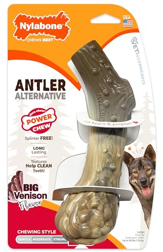 Nylabone 983366EU Tier alternative - Geweih Hirsch Geschmack, groß