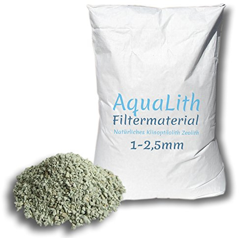25kg Filtermaterial Zeolith 1-2,5 mm für Koiteiche, Gartenteiche, Zierteiche und Schwimmteiche