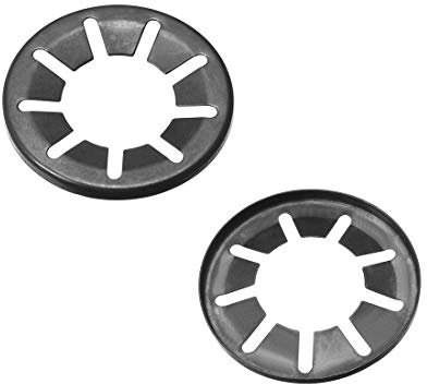 Sourcing map Starlock Lot de 100 rondelles à clipser avec fixation à dents internes