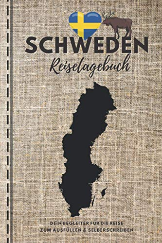 SCHWEDEN Reisetagebuch | Dein Begleiter für die Reise | Zum Ausfüllen & Selberschreiben