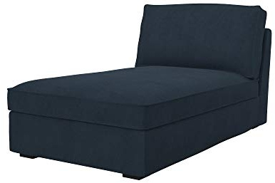 Soferia Überzug Kompatibel Mit KIVIK Recamiere Bezug Schonbezug Chaiselongue-Bezug Husse Einfache Reinigung Allergiefrei Wasserabweisend Majestic Velvet Navy Blau