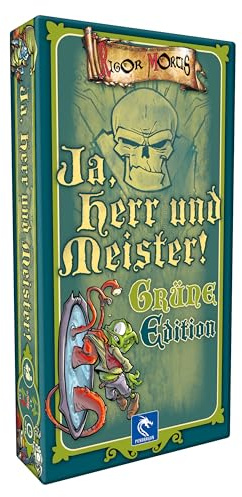 Pendragon Games Ja, Herr und Meister! Grüne Edition - Kommunikatives Brettspiel im Fantasy-Setting - Humorvolles Partyspiel zum Improvisieren - Deutsch - 4-7 Spieler - Ab 12 Jahren