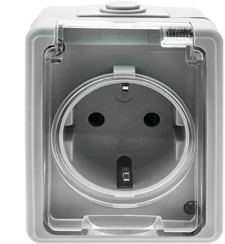 Schuko-Sockel, wasserdicht, 230 V, IP54 (Sockel - 230 V)