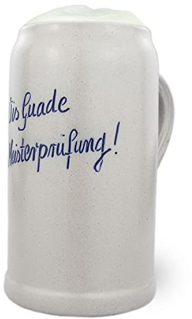 Bavariashop Bierglas mit Gravur • Gravierter Bierkrug mit Namen 1,0l • personalisierter Bierkrug mit Wunschgravur