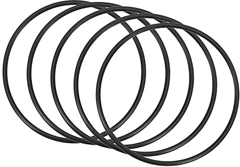 QUARKZMAN 70mm x 64mm x 3mm Nitrile Caoutchouc Joints toriques x 5 Pièces Rond Joint Rondelle pour Robinet Plomberie Réparation Étanchéité Connexion [Noir]