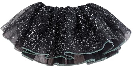 Tancefair Falda tutú de ballet para niñas, faldas de lentejuelas tutú de baile de tul de 4 capas para disfraces, fiestas navideñas, fiestas de princesas de cumpleaños