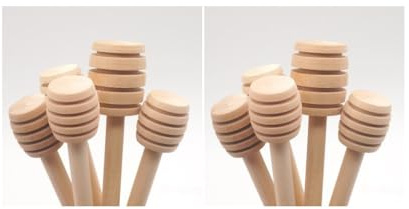 2 set da 10 cucchiaini in legno per miele, cucchiaini da 10 cm, in legno naturale