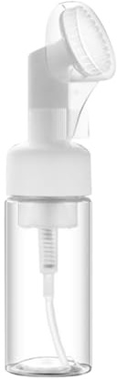 GSHLLO 150 ml ansiktsrengörare skummande flaska mousse skum borste flaska klar schampo skum dispenser skum tvålpump behållare med borste för resor hem