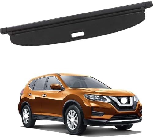 Auto Einziehbarer Laderaumabdeckung Kofferraum für N.i.s.s.a.n X-Trail Rogue T33 2022-2024, Schwarz Schutz Der Privatsphäre Abdeckung Hutablage Cargo Cover, Ausziehbar Kofferraumabdeckung Rollo