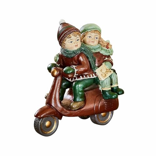 Loberon Deko-Figur Dariell, Handbemalt, Nostalgischer Charme, Liebevoll Gestaltet, Weihnachtsfigur, Weihnachtsdeko, Dekoobjekt, Polyresin, bunt