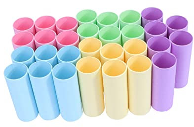 SEWOART 30stücke Kraft-versandrollen Aus Pappröhren Für Kunstgemälde Dokumentenversand Und Zeichnungen Wiederverwendbar Und Recycelbar Gemischte Farben