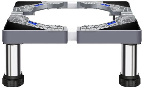 Piédestal pour machine à laver - Grille pour machine à laver - Support de réfrigérateur | Piédestaux en acier inoxydable pour machine à laver haute résistance avec 4 pieds solides, piédestal pour