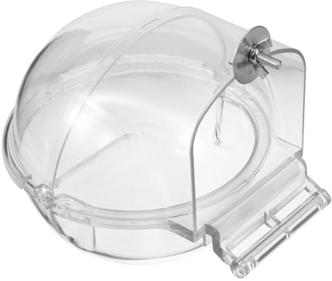 HEMOTON Vogelbadewanne für Sittiche Transparente Badewanne für Vögel für Käfige Langlebig und Leicht zu Reinigen für Wasser und Sandbäder Geeignet