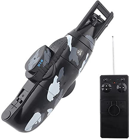 LUCKDANO 6 Kanal RC -U -Boot -Spielzeug -Mini -Militärsimulation Fernbedienung mit Wiederaufladbarem Akku für Im Alter von 8 Jahren Freien (Black)
