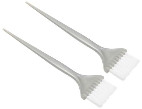 Artibetter Set 2 Pezzi Spazzola per Colorazione Chioma in Plastico Lavabile, Pennello per Tintura Adatto per Chioma e Cute, Uso Professionale e Domestico