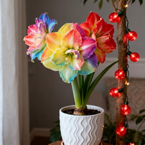 MehrjäHrige, Amaryllis-Rhizom In GroßPackungen, Fachgerecht Gepflanzt, GartenverschöNerung, Pflegeleicht-1 Rhizom-D