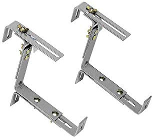 POETIC/EMSA - VARIO Universal Blumenkastenhalter - Universell einsetzbar - Für Geländerbreiten von 4 - 15 cm - Farbe Terrakotta - Tragkraft 50kg